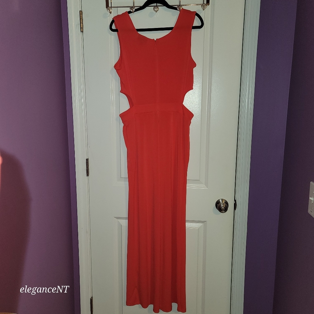 Bold Elements Orange Sleeveless Jumpsuit Sz: Large - Picture 8 of 12